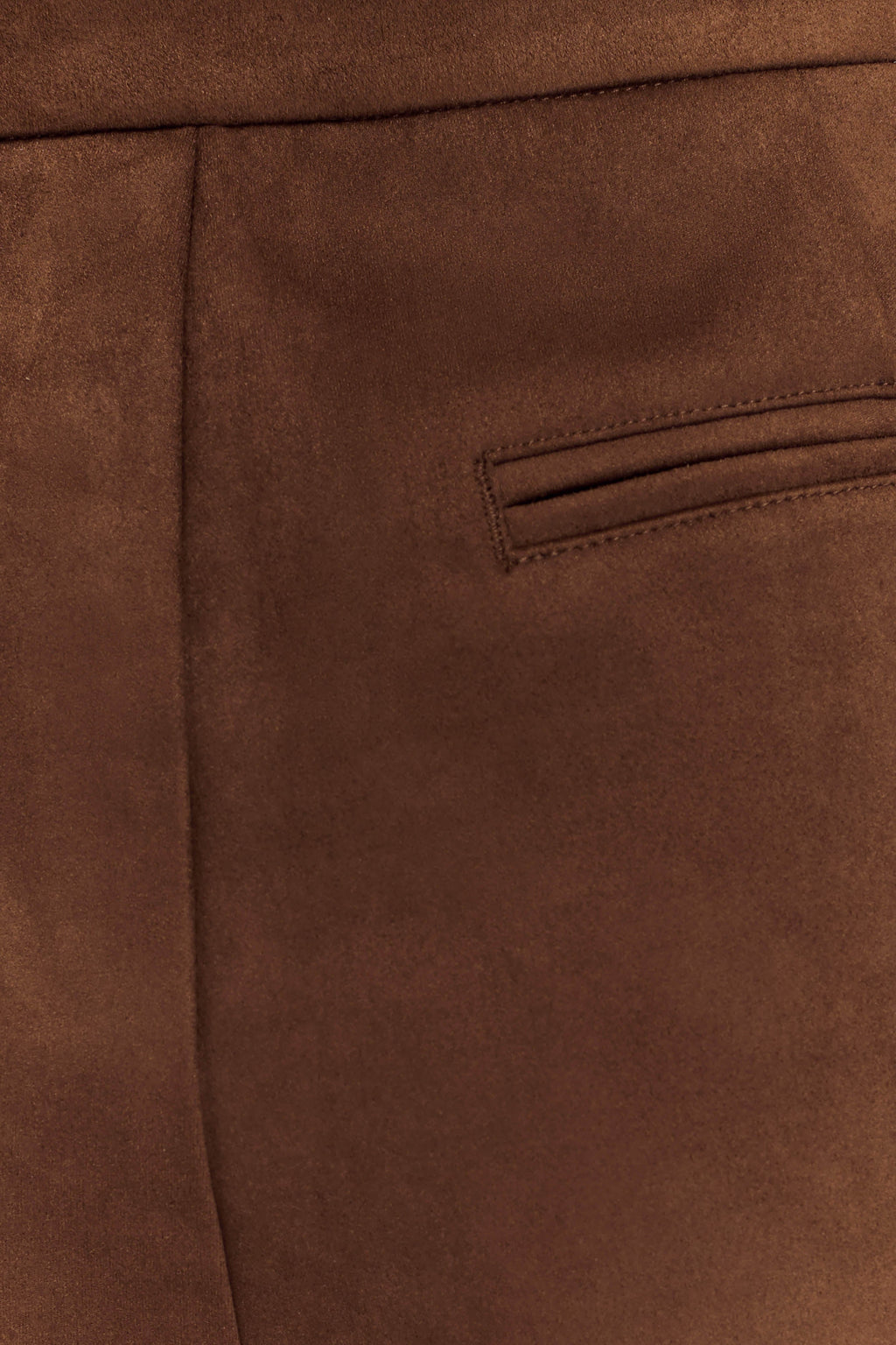 Sally Faux Suede Short - Milk Chocolate