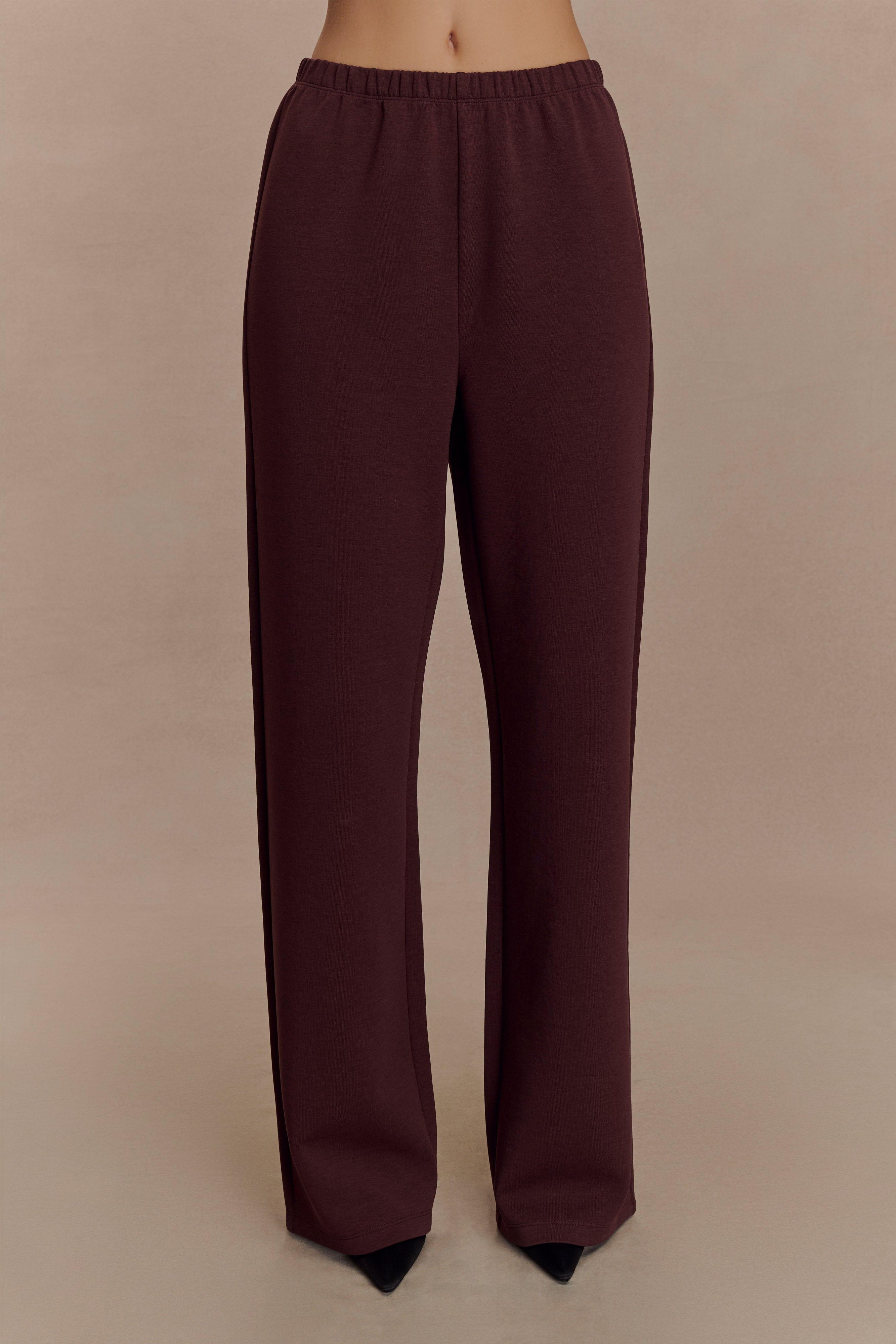 August Straight Leg Jogger - Chocolate