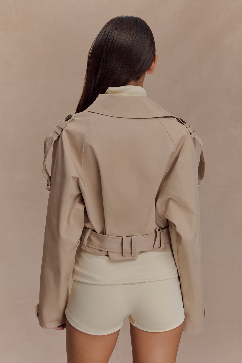 Birdie Fold Over Shorts - Ivory