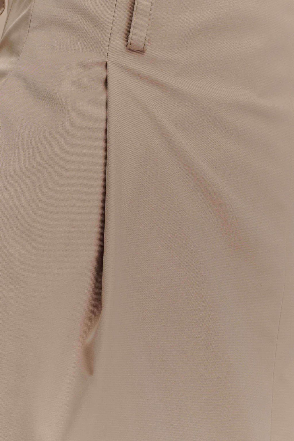 Vera Twill Split Front Midi Skirt - Camel