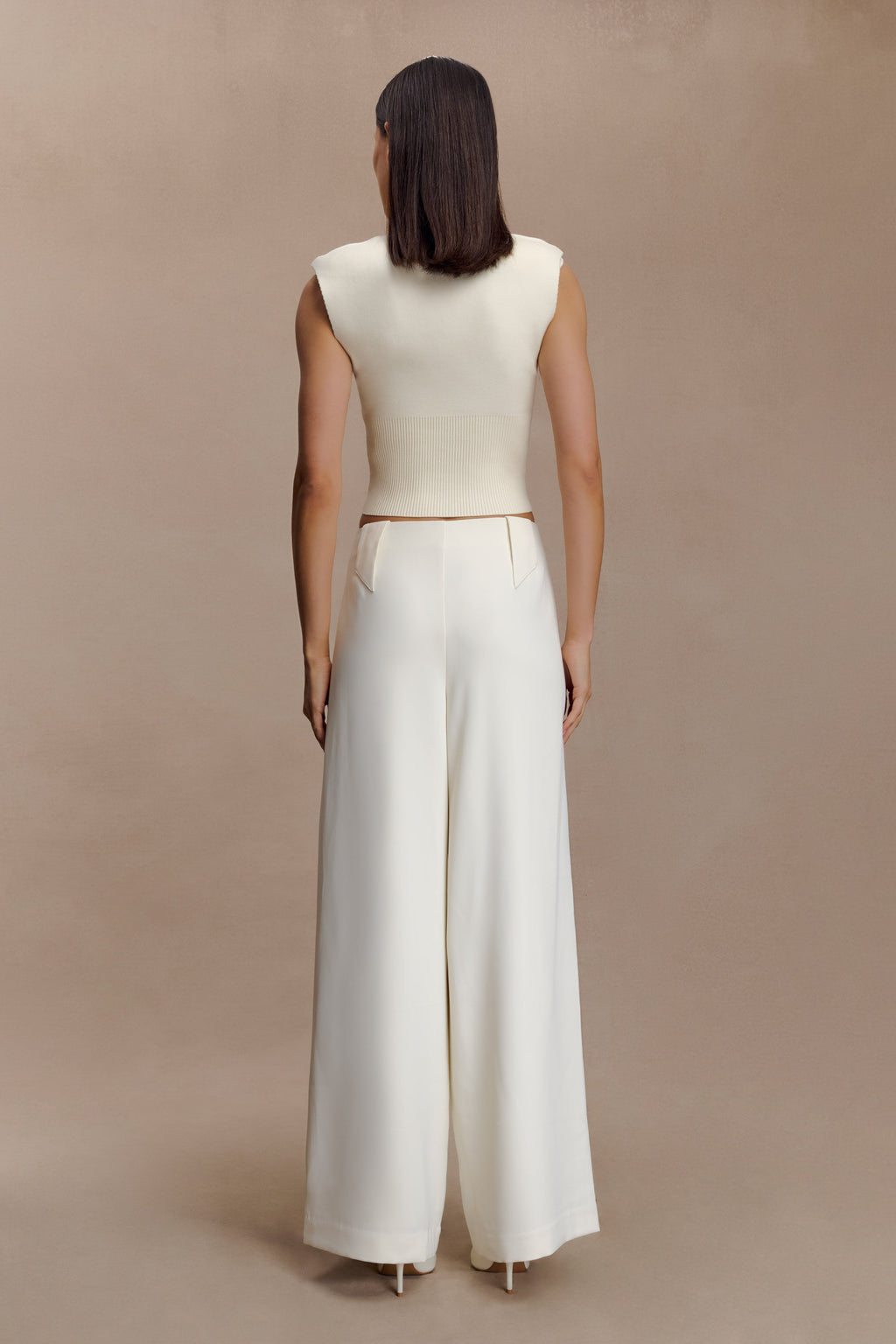 Sharpay Sleeveless Knit Top - Ivory