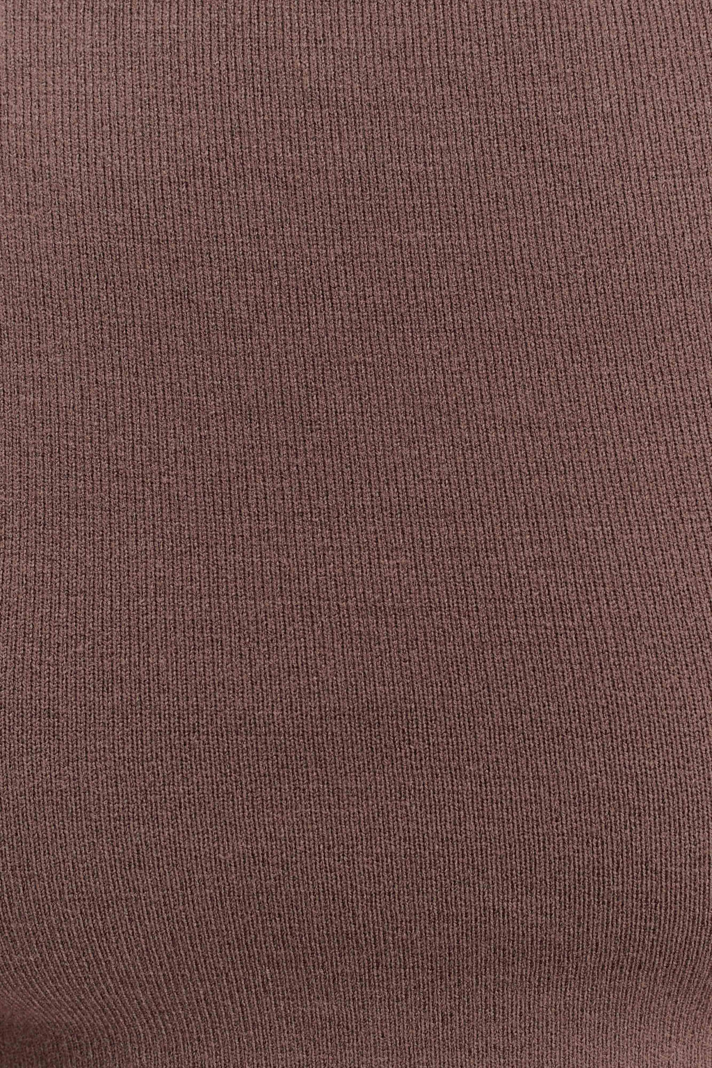 Carley Off Shoulder Knit Top - Cacao Brown