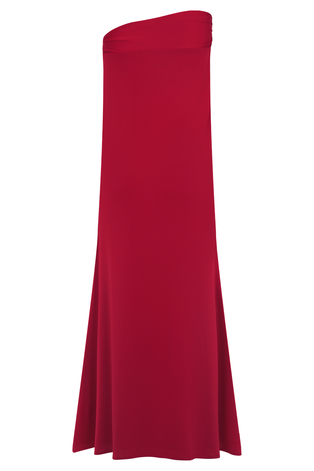 Ainsley Asymmetrical Maxi Skirt With Floral Hardware - Fuchsia Pink