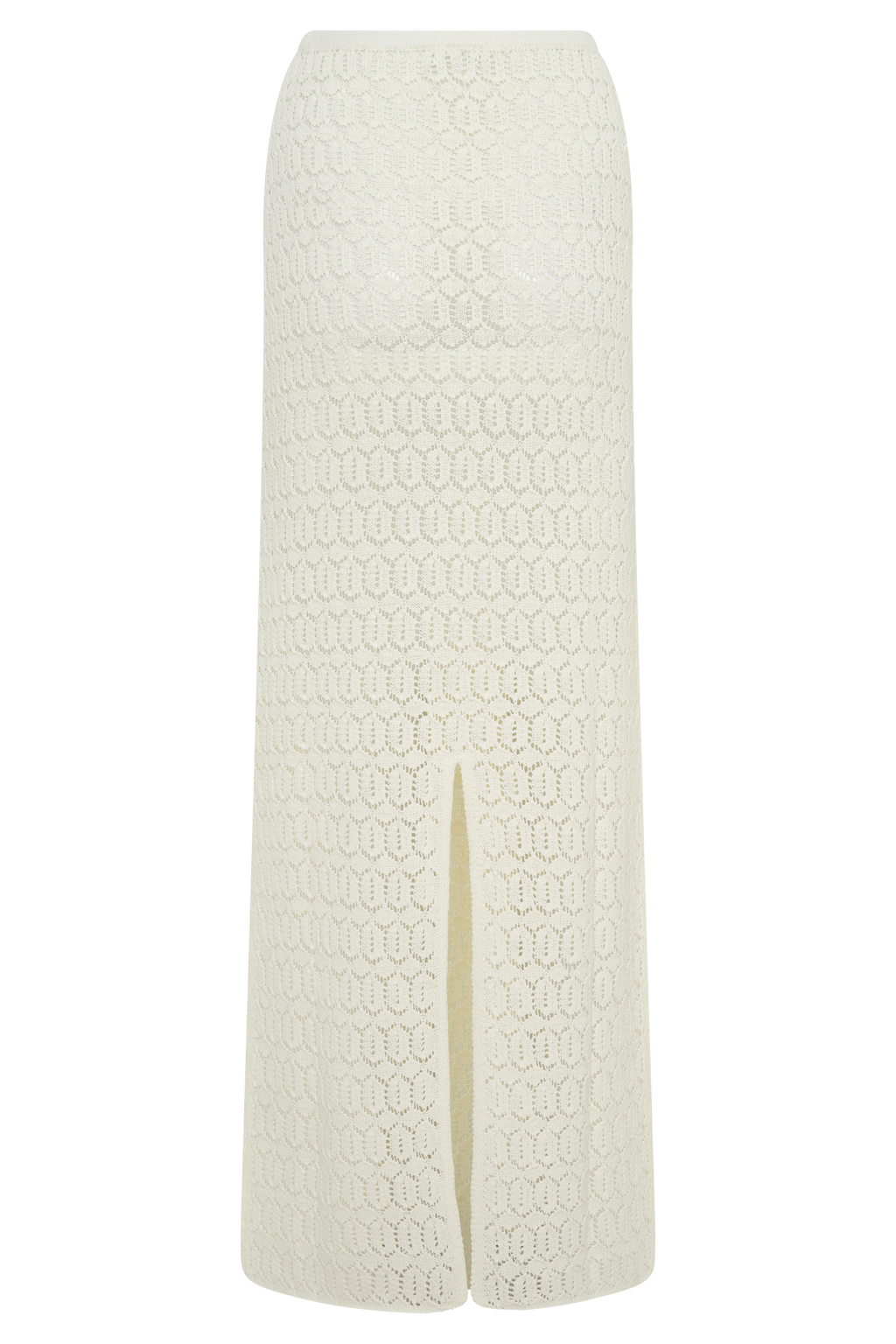 Courtney Crochet Knit Maxi Skirt - Ivory