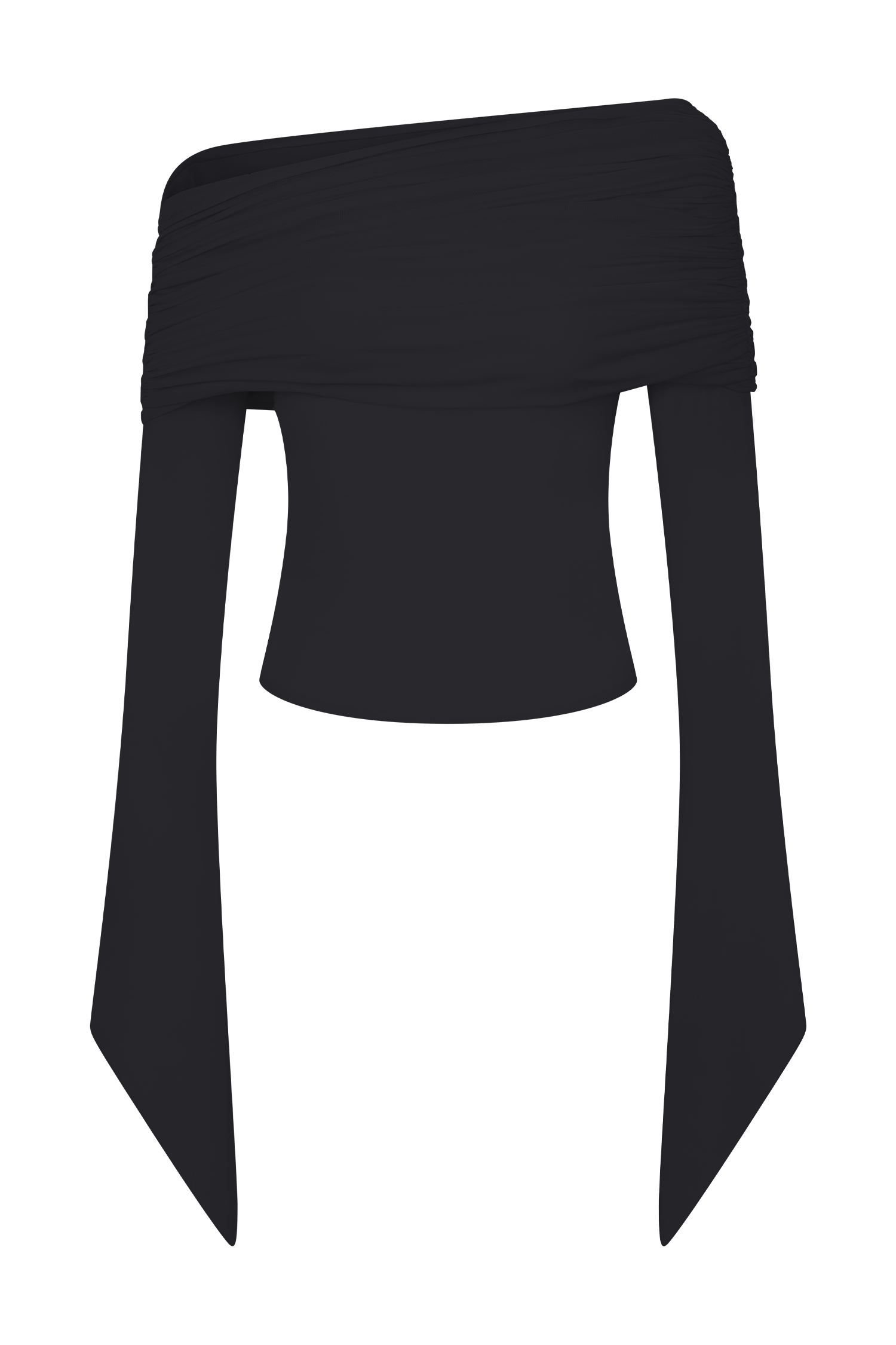 Dahlia One Shoulder Top - Black